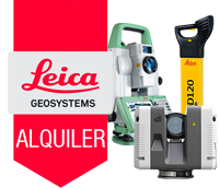 Alquiler topografía Leica