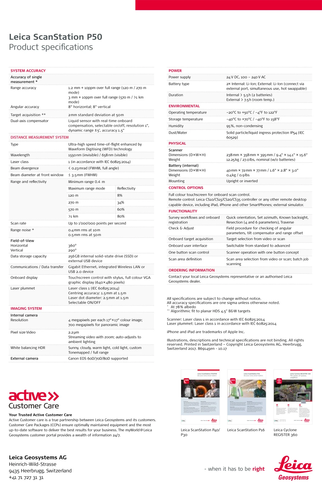 Leica Scanstation P50