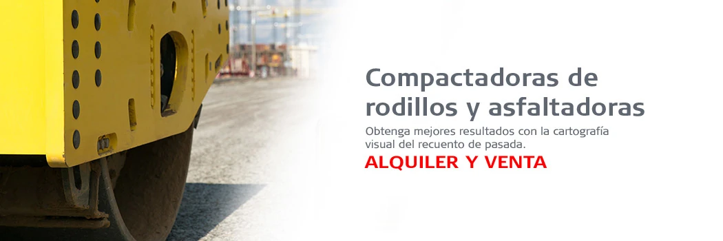 Compactadoras de rodillos y asfaltadoras