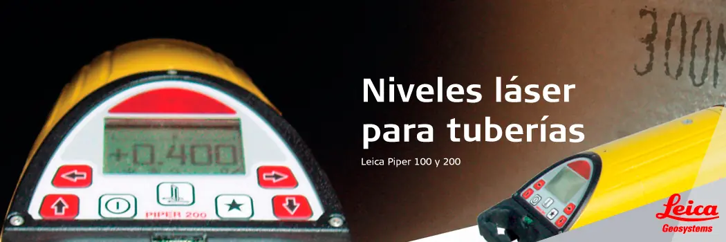 Láseres para tuberías Leica Piper