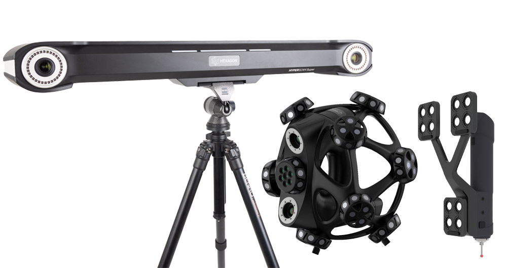 Hexagon HYPERSCAN escáner 3D portátil con sistema de seguimiento óptico