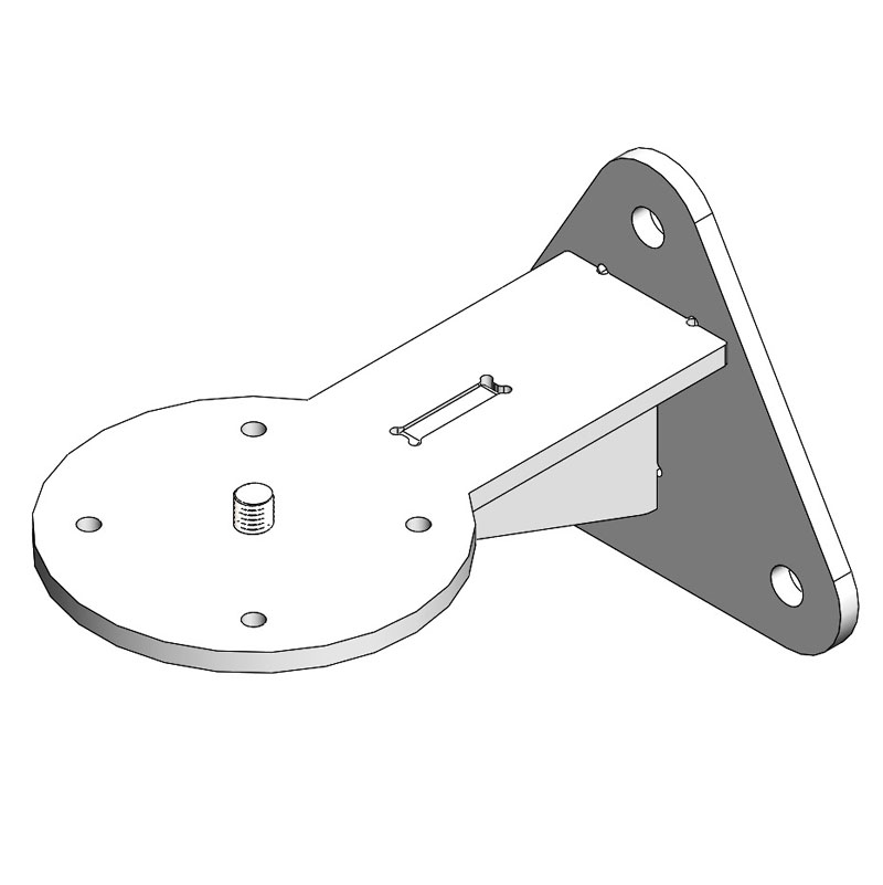 Cartela galvanizada para estación
con tornillo 5/8"