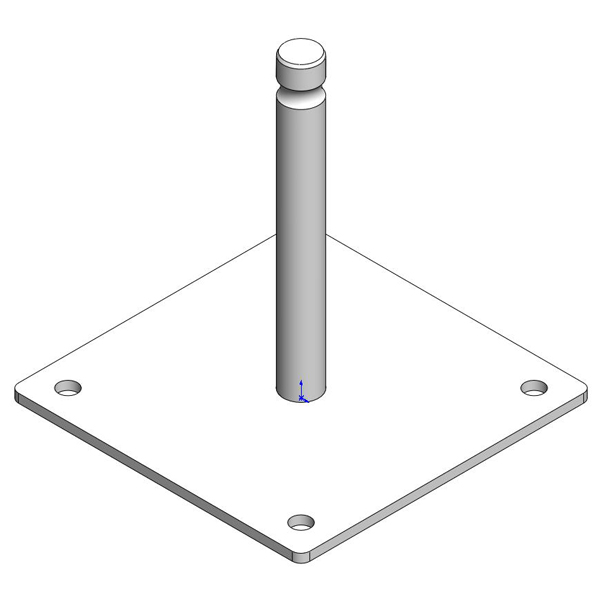 SOPORTE PRISMA 100 mm + BASE