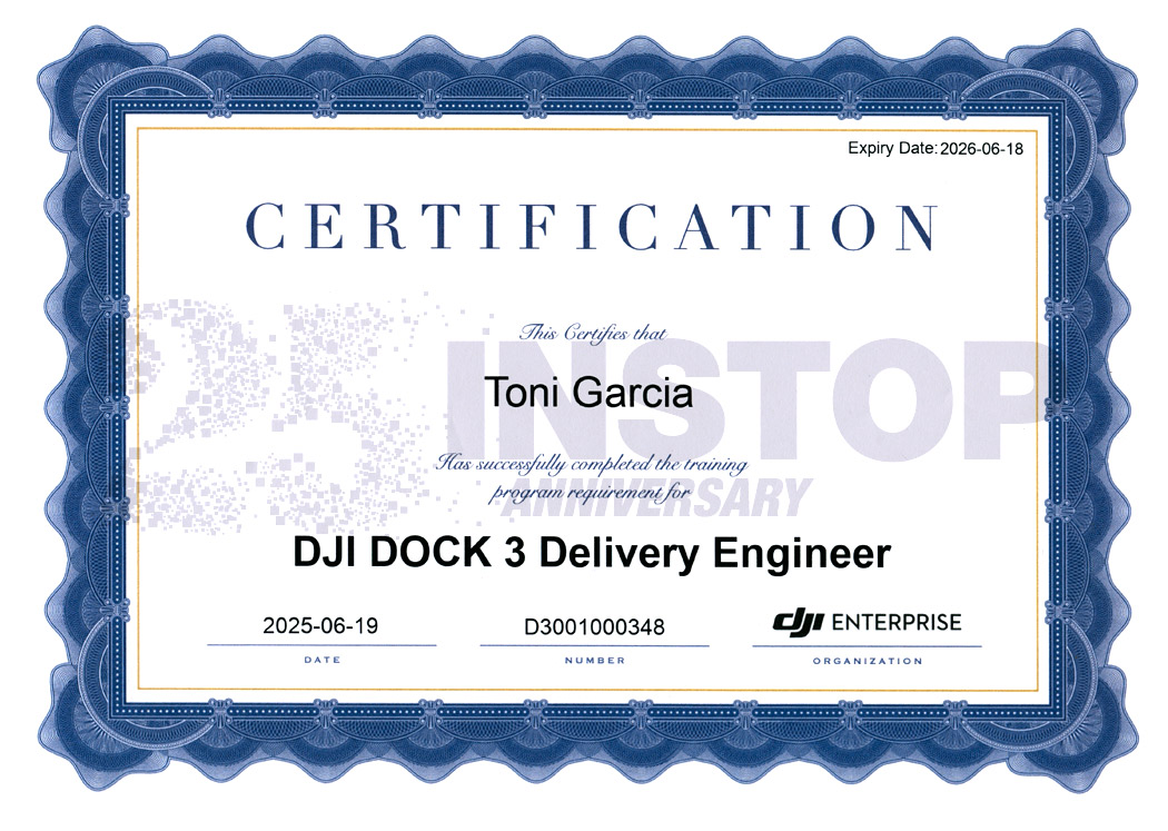 Certificado DJI